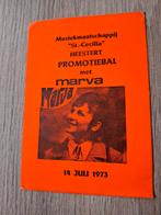 Sticker Vlaamse artiest zangeres Marva 1973 bal Heestert, Verzamelen, Ophalen of Verzenden, Zo goed als nieuw, Film, Tv of Omroep