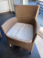 6 stoelen met armleuning van Rive Bleue, Huis en Inrichting, Ophalen, Kunststof, Gebruikt, Bruin