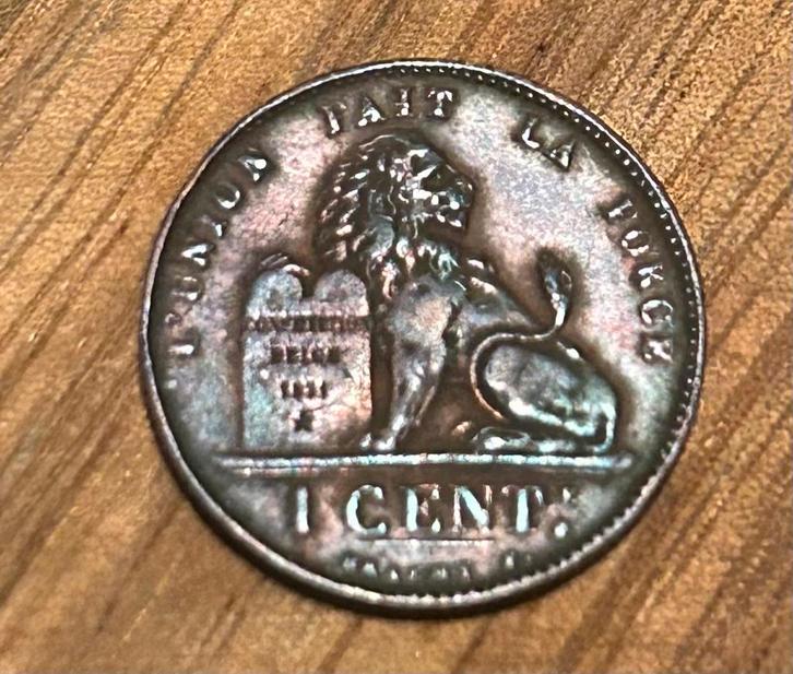 1 cent 1907 frans leopold 2, Postzegels en Munten, Munten | België, Ophalen of Verzenden
