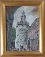 JEAN-JACQUES ROUSSEAU / BEFFROI NAMUR / OLIEVERF / 49x39cm, Antiquités & Art, Art | Peinture | Classique, Enlèvement ou Envoi