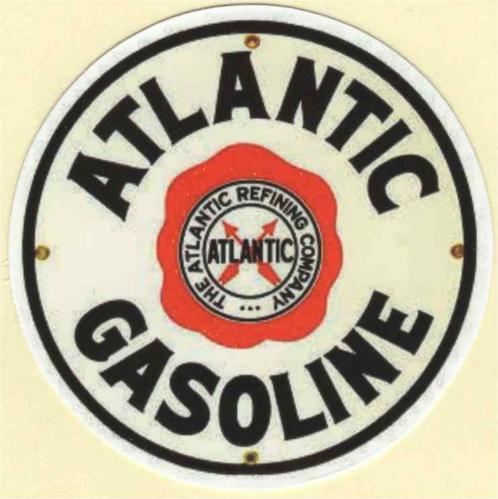 Atlantic Gasoline sticker, Motoren, Accessoires | Stickers, Verzenden