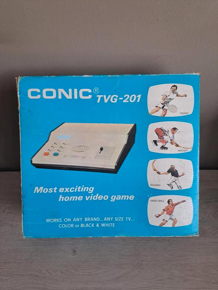 Vintage spelcomputer 1977 Conic TVG-201 met 4 games, Informatique & Logiciels, Ordinateurs Vintage, Enlèvement
