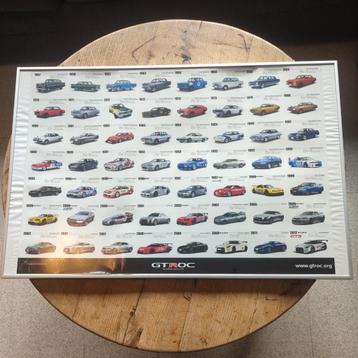 Nissan Skyline history poster van GTR owners club UK + kader beschikbaar voor biedingen