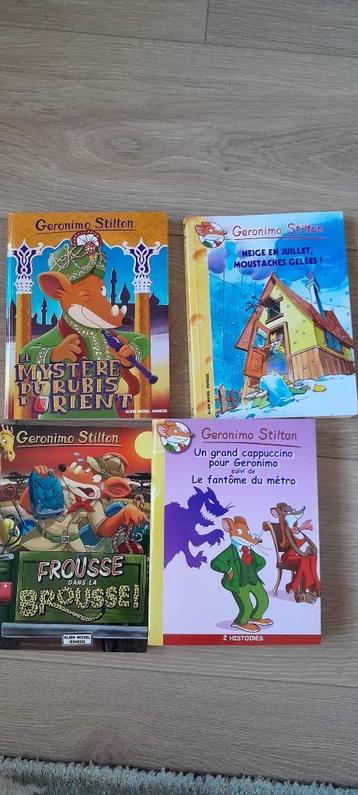 Lot de 4 livres Geronimo Stilton  beschikbaar voor biedingen
