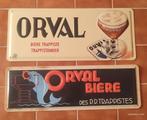 Twee plaquettes van de abdij van Orval., Verzamelen, Biermerken, Ophalen of Verzenden, Nieuw, Reclamebord, Plaat of Schild, Overige merken