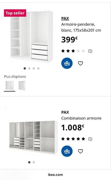 Dressing Pax Ikea beschikbaar voor biedingen