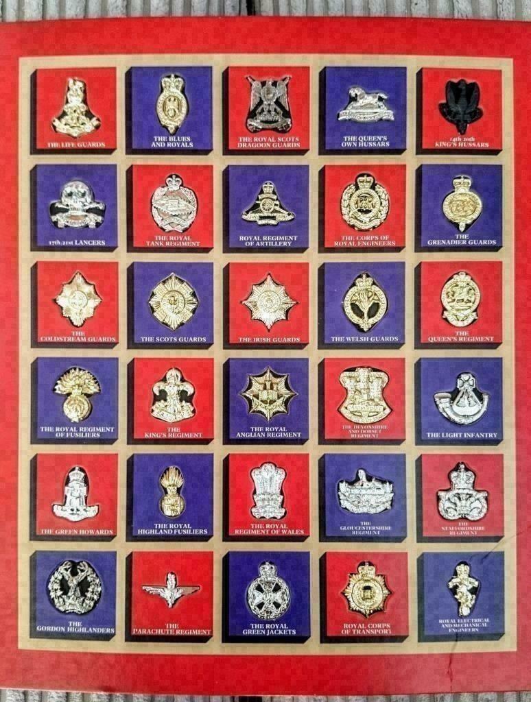 The great British regiments texaco insignes, Verzamelen, Militaria | Tweede Wereldoorlog, Ophalen of Verzenden