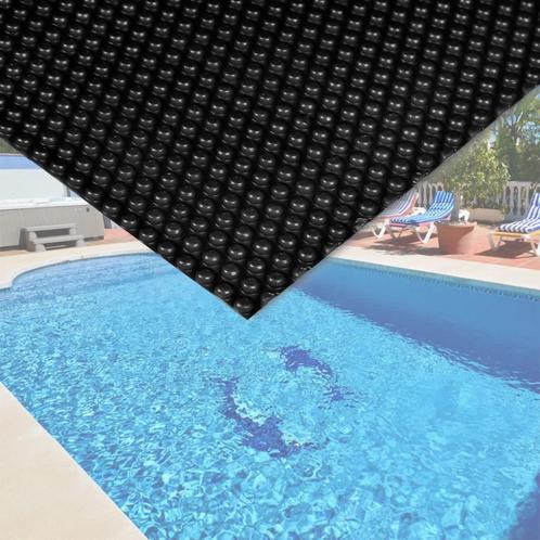 Zwembad afdekzeil "Solar" | 4 x 6 meter | Zwart, Tuin en Terras, Zwembad-toebehoren, Nieuw, Afdekzeil, Verzenden