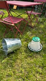 Drinkemmer en voedingsemmer voor kippen, Dieren en Toebehoren, Ophalen, Pluimvee