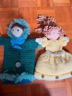 Gehaakte handpoppen voor opleiding kleuterjuf, Hobby en Vrije tijd, Breien en Haken, Ophalen of Verzenden, Zo goed als nieuw