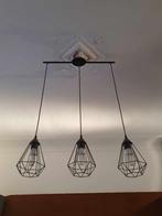 Zwarte hanglamp met 3 lichtpunten, Ophalen, Zo goed als nieuw, Metaal