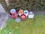 Allerlei bloempotten, Ophalen, Gebruikt