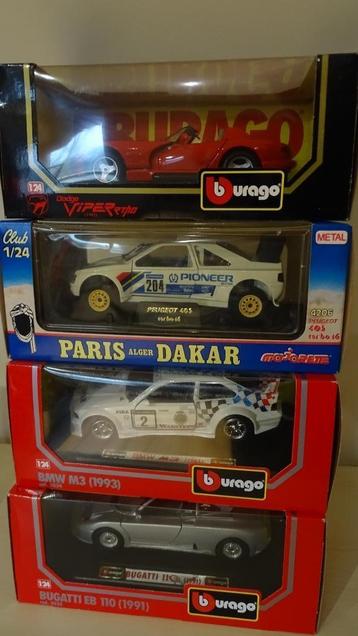 Bburago Bugatti/BMW/Peugeot/Dodge 1/24 nouveau en OVP, Hobby & Loisirs créatifs, Enlèvement ou Envoi, Neuf, Voiture, Burago