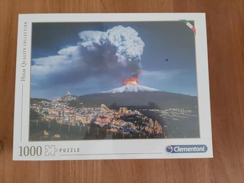 Nieuwe Clementoni puzzel 1000 stuks Etna Italië, Hobby en Vrije tijd, Denksport en Puzzels, Nieuw, Legpuzzel, 500 t/m 1500 stukjes