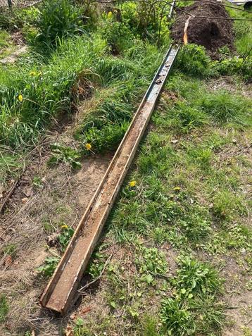 steunbalk metaal  353 cm, Doe-het-zelf en Bouw, Metalen, Ophalen, Gebruikt, IJzer