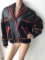 Envoi possible . Gros blouson en cuir/laine Dikarpa vintage, Enlèvement