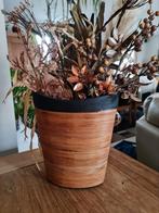 Vase en céramique et fibres naturelles, Maison & Meubles