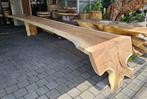 PRESALE -30% waterfall boomstamtafel (suar) – 180-500cm, Huis en Inrichting, Ophalen, 100 tot 150 cm, Vijf personen of meer, Eikenhout
