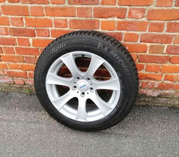 Winterbanden michelin op bmw velgen, Auto-onderdelen, Banden en Velgen, Velg(en), Winterbanden, Ophalen