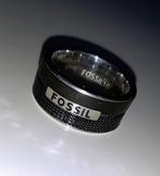 Ring heren Fossil zwart 10 in originele doos, Handtassen en Accessoires, Ringen, Nieuw, 20 of groter, Heer, Zwart