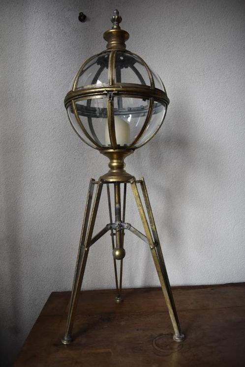 Lampe globe environ 100x 33 cm trépied lanterne Lampe SPOETN, Antiquités & Art, Curiosités & Brocante, Enlèvement ou Envoi