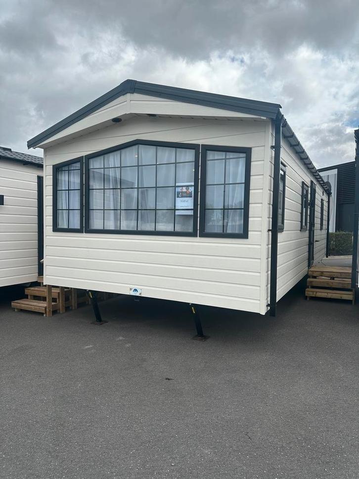 LUXE 4 - SEIZOENS HANDMDE TOPAZ 1000x370/2 -ACTIE POLDERPARK, Caravans en Kamperen, Stacaravans, tot en met 4, Ophalen