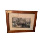 Ingelijste Nederijkers Rotterdam-gravure, Antiek en Kunst, Ophalen