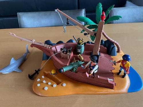 Playmobil 4136 Pirateneiland met scheepswrak – Aangespoelde, Kinderen en Baby's, Speelgoed | Playmobil, Gebruikt, Complete set