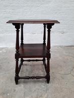 BIJZET TAFEL IN GRENEN HOUT, Ophalen, Vintage, Zo goed als nieuw, 75 cm of meer