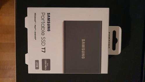 Samsung Portable SSD T7, Informatique & Logiciels, Disques durs, Neuf, Externe, USB, Enlèvement ou Envoi