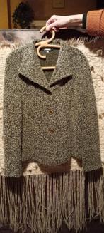 Gilet court avec boutons; large col, Enlèvement, Comme neuf, Vert