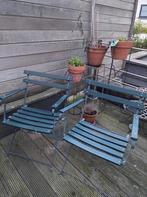 2 houten buitenstoelen, inklapbaar MOET DRINGEND WEG, Ophalen