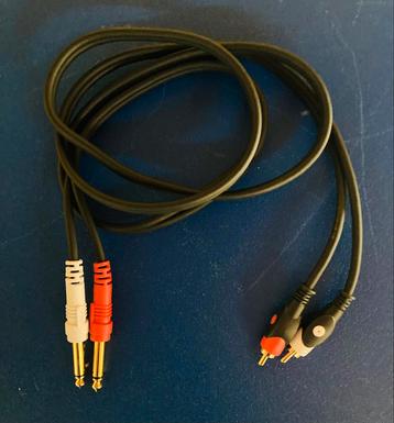 Pro.2x mono-jack naar 2x RCA-kabel, 1,50 m  beschikbaar voor biedingen