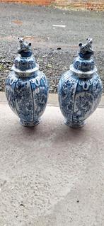 Prachtig paar Delftse Boch vazen, Antiek en Kunst, Ophalen