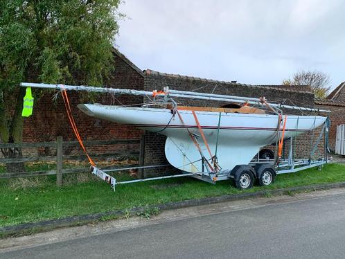 Zeilboot Draak Dragon Borresen 1963, Watersport en Boten, Open zeilboten, Gebruikt, Overige typen, 6 meter of meer, Hout, Geen motor