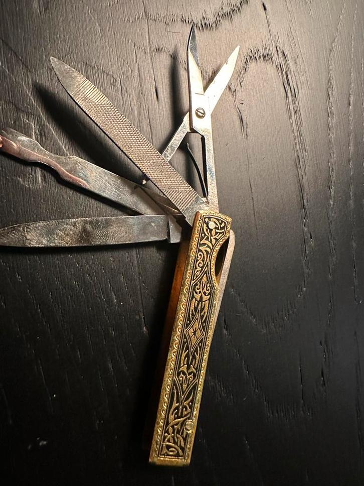 Antiek Solingen zakmes / multitool ca. 1900–1930, Caravans en Kamperen, Kampeergereedschap, Zo goed als nieuw, Ophalen of Verzenden