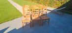 6 houten stoelen met rieten zitting, Antiek en Kunst, Ophalen