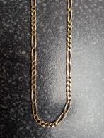 Gouden halsketting met grote en kleine schakels, Ophalen of Verzenden, Zo goed als nieuw, Goud