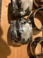15 bernard massard servet ringen met oude linnen servetten, Antiquités & Art, Enlèvement ou Envoi