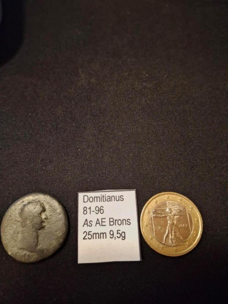 Keizer Domitianus  Type: Bronzen AE As, Postzegels en Munten, Munten | Europa | Niet-Euromunten, Losse munt, Overige landen, Ophalen of Verzenden