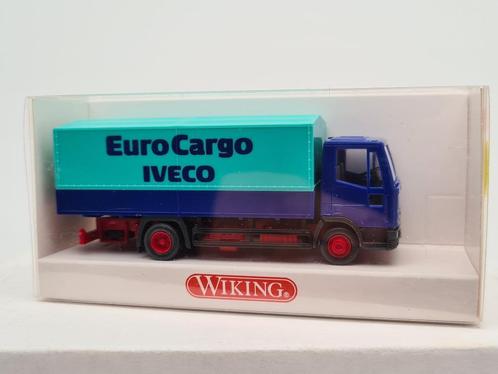 Iveco Eurocargo huif bakwagen - Wiking 1:87, Hobby en Vrije tijd, Modelauto's | 1:87, Zo goed als nieuw, Bus of Vrachtwagen, Wiking