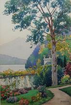 Tony Georges Roux (1894-1928): Tuin aan meer (49 x 62 cm), Enlèvement ou Envoi