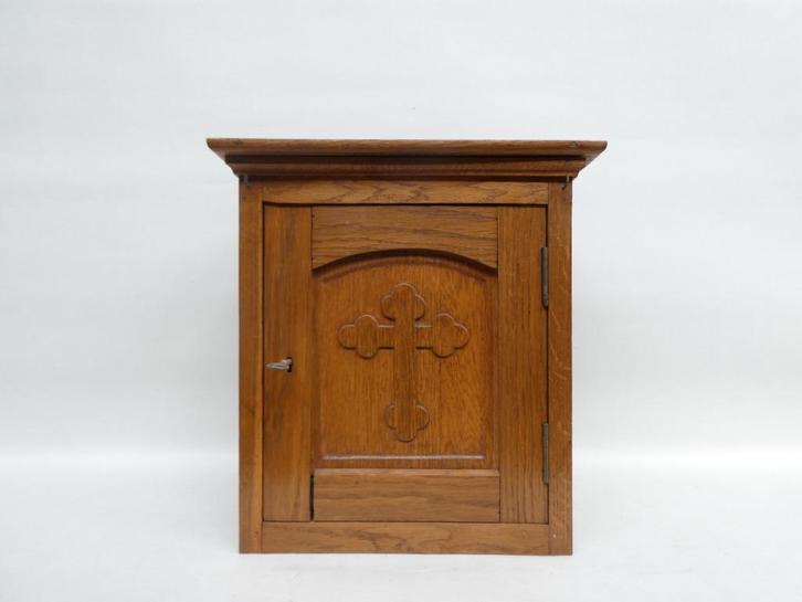 Klein eiken tabernakel, Antiek en Kunst, Antiek | Religieuze voorwerpen, Ophalen