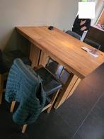 Hoge tafel + 4 stoelen, Huis en Inrichting, Tafels | Statafels, Ophalen of Verzenden, Gebruikt