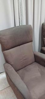 Tweezit en twee fauteuils te koop, Minder dan 150 cm, Rechte bank, Gebruikt, Stof
