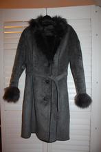 Mooie warme donkergrijze mantel van Marie Méro, maat 36, Gris, Enlèvement ou Envoi, Taille 36 (S), Marie Méro