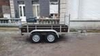 Remorque double essieux 750kg 2,57cm/1,30cm, Enlèvement, Comme neuf