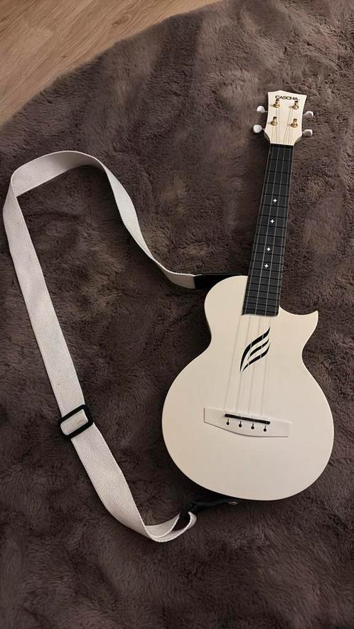 Cascha Wit Carbon Ukulele-Aanwezig, Muziek en Instrumenten, Snaarinstrumenten | Gitaren | Elektrisch, Nieuw, Ophalen