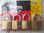 Set hangsloten openend met dezelfde sleutel., Ophalen of Verzenden, Nieuw, Metaal, Slot
