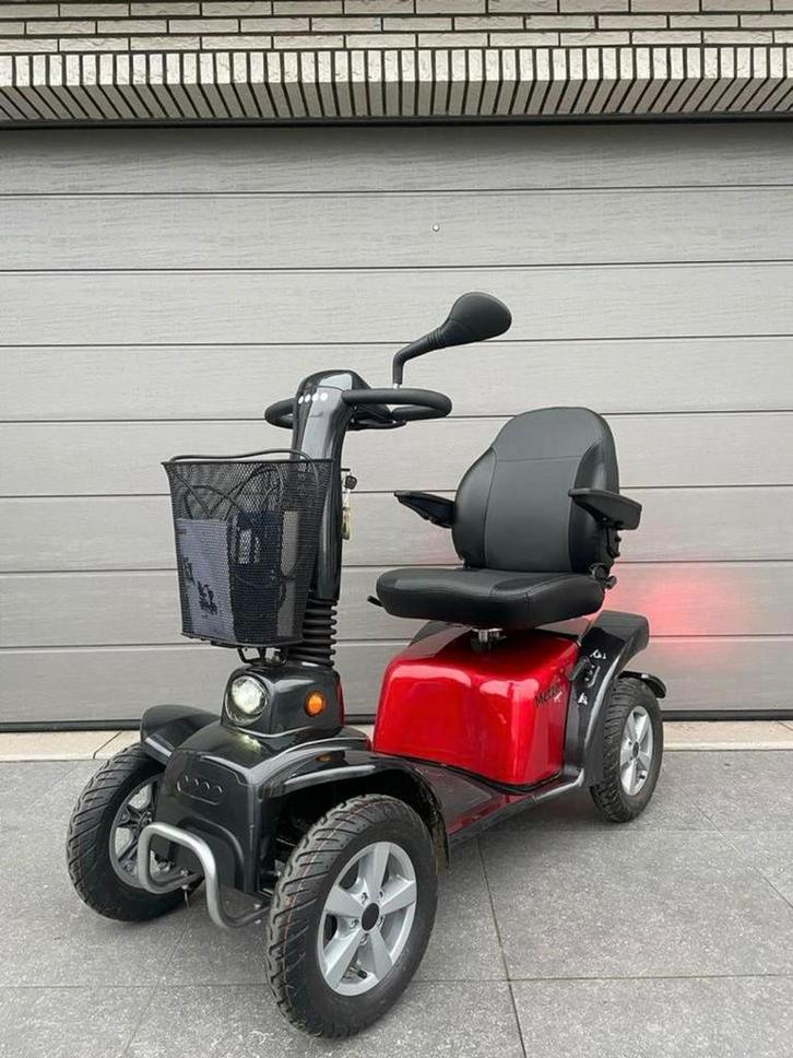 Scootmobiel Mezzo 4 elektrische scooter nieuwstaat, Diversen, Rolstoelen, Zo goed als nieuw, Elektrische rolstoel, Inklapbaar
